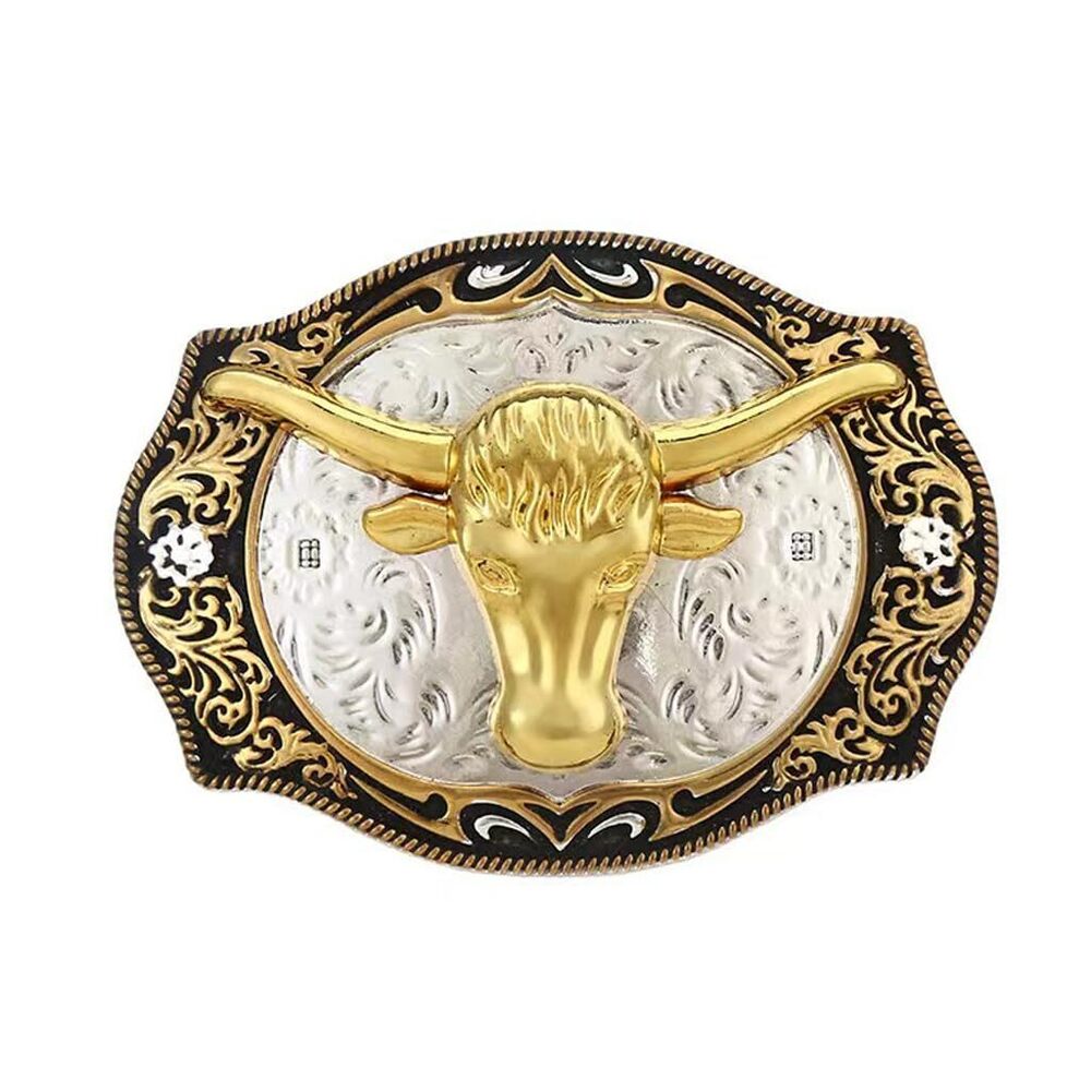 8034 Western Cowboy Belt Buckle Longhorn Bull Horse Head Eagle Rodeo